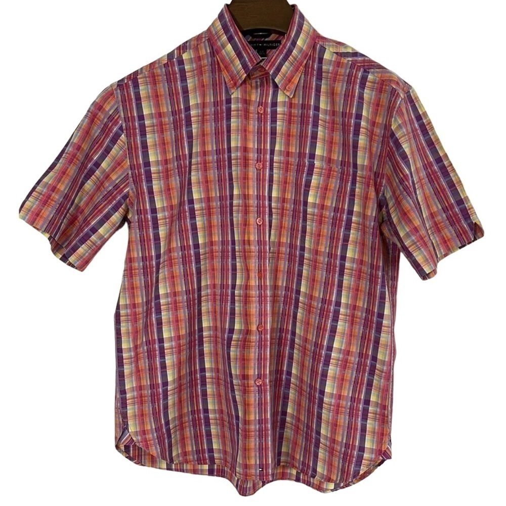 Tommy Hilfiger Large Short Sleeve Button‎ Up Excellent  Condition
